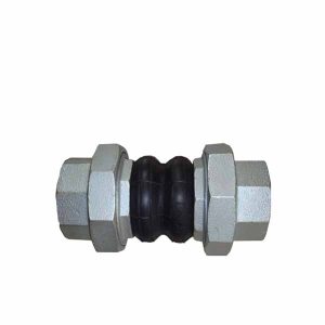Twin Sphere Rubber Expansion Joint Screwed Ends