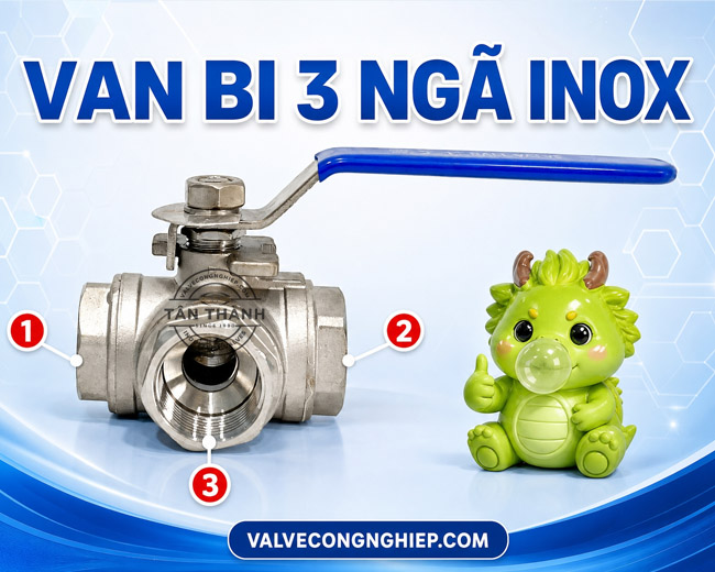 Van bi 3 ngã inox là gì? Giá van 3 ngã inox trên thị trường năm 2026