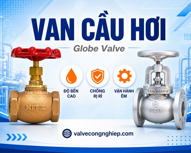 Van cầu hơi là gì? Nguyên lý hoạt động của van cầu hơi