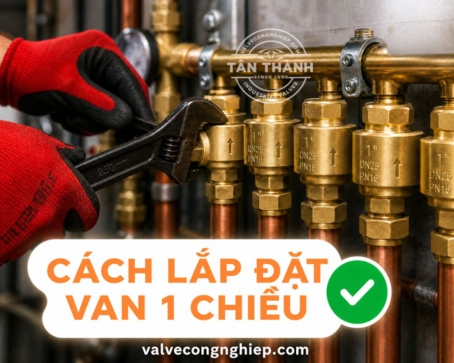 Hướng dẫn chi tiết cách lắp đặt van 1 chiều ĐÚNG kỹ thuật
