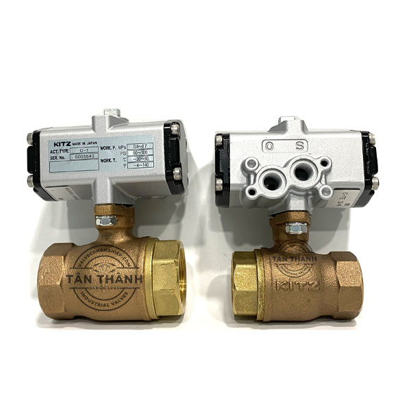 PNEUMATIC BRONZE BALL VALVE KITZ C-TE