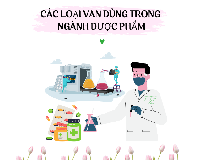 Các loại van dùng trong ngành được phẩm thông dụng nhất