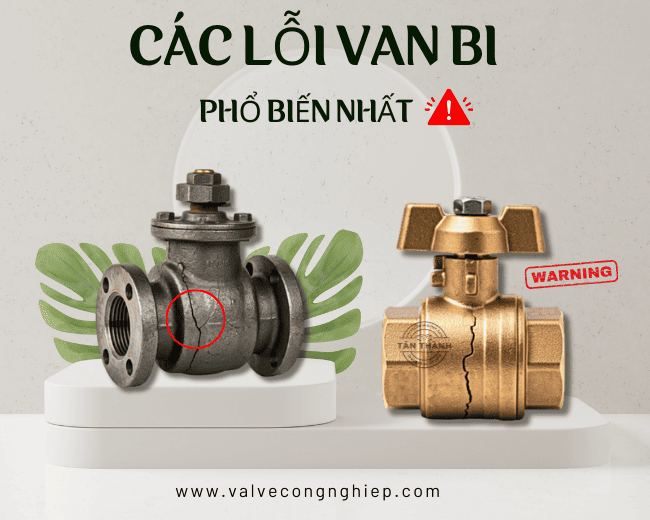 Các lỗi van bi phổ biến nhất và cách khắc phục