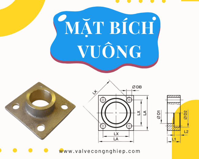 Mặt bích vuông Square Flange và ứng dụng