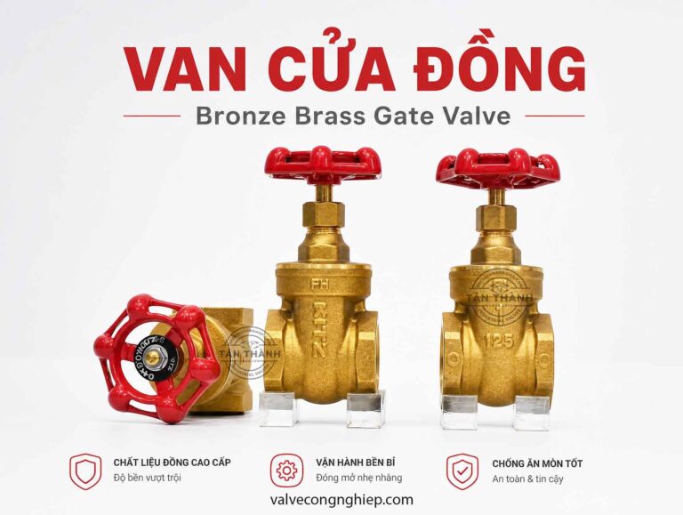 Bảng giá van cổng đồng DN20 32 40 50 mới nhất T09/2026